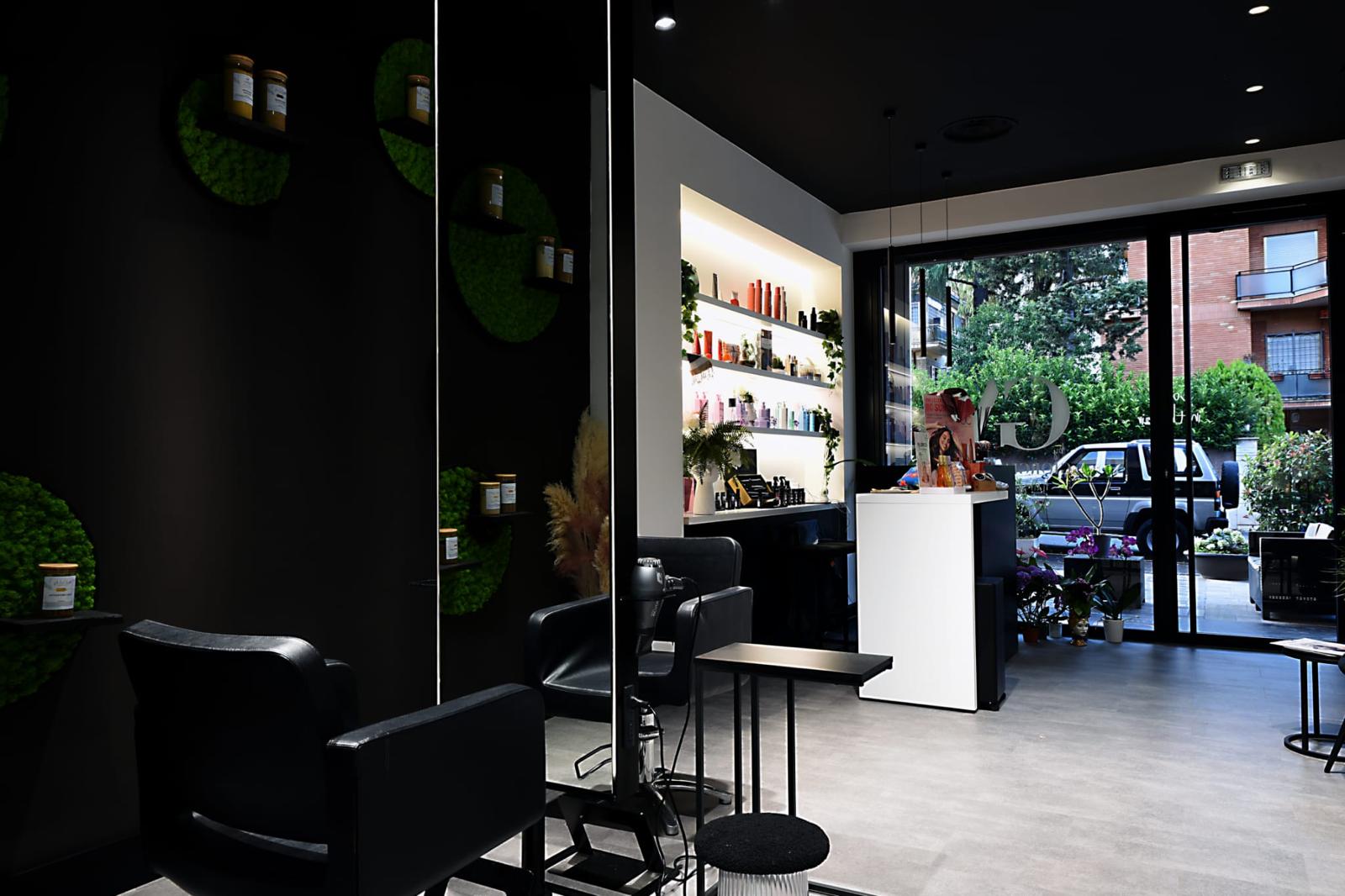 Professional salon space with Italian craftsmanship